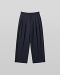 Pleated Striped Wide Pants