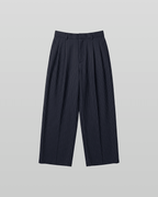 Pleated Striped Wide Pants