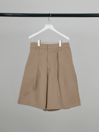 Wide Shorts Light-Beige front - cleanfit minimal - UNPROVEN