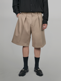 Pleated Wide Shorts