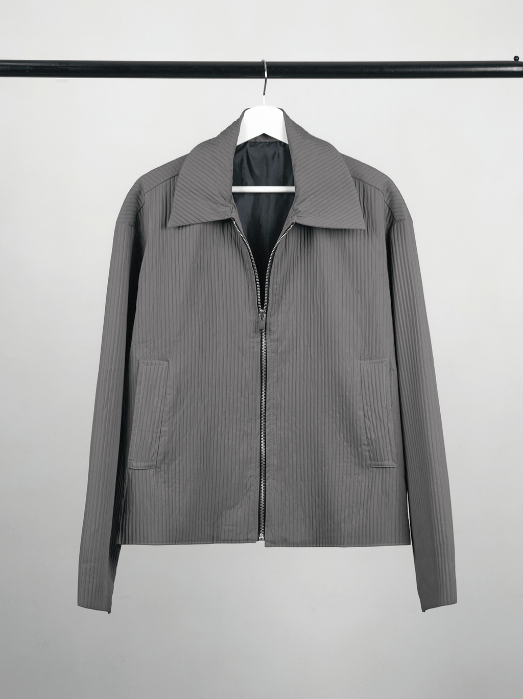 Pleated Zip Jacket