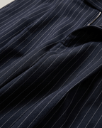 Pleated Striped Wide Pants