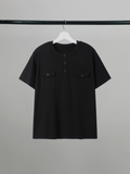 Double Pocket Henley T-Shirt