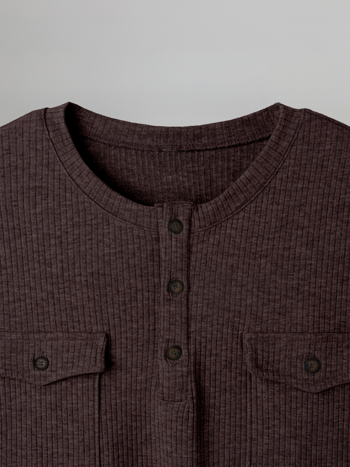 Double Pocket Henley T-Shirt