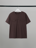 Double Pocket Henley T-Shirt