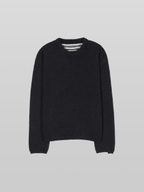 Reversible Wool-Blend Knit Navy