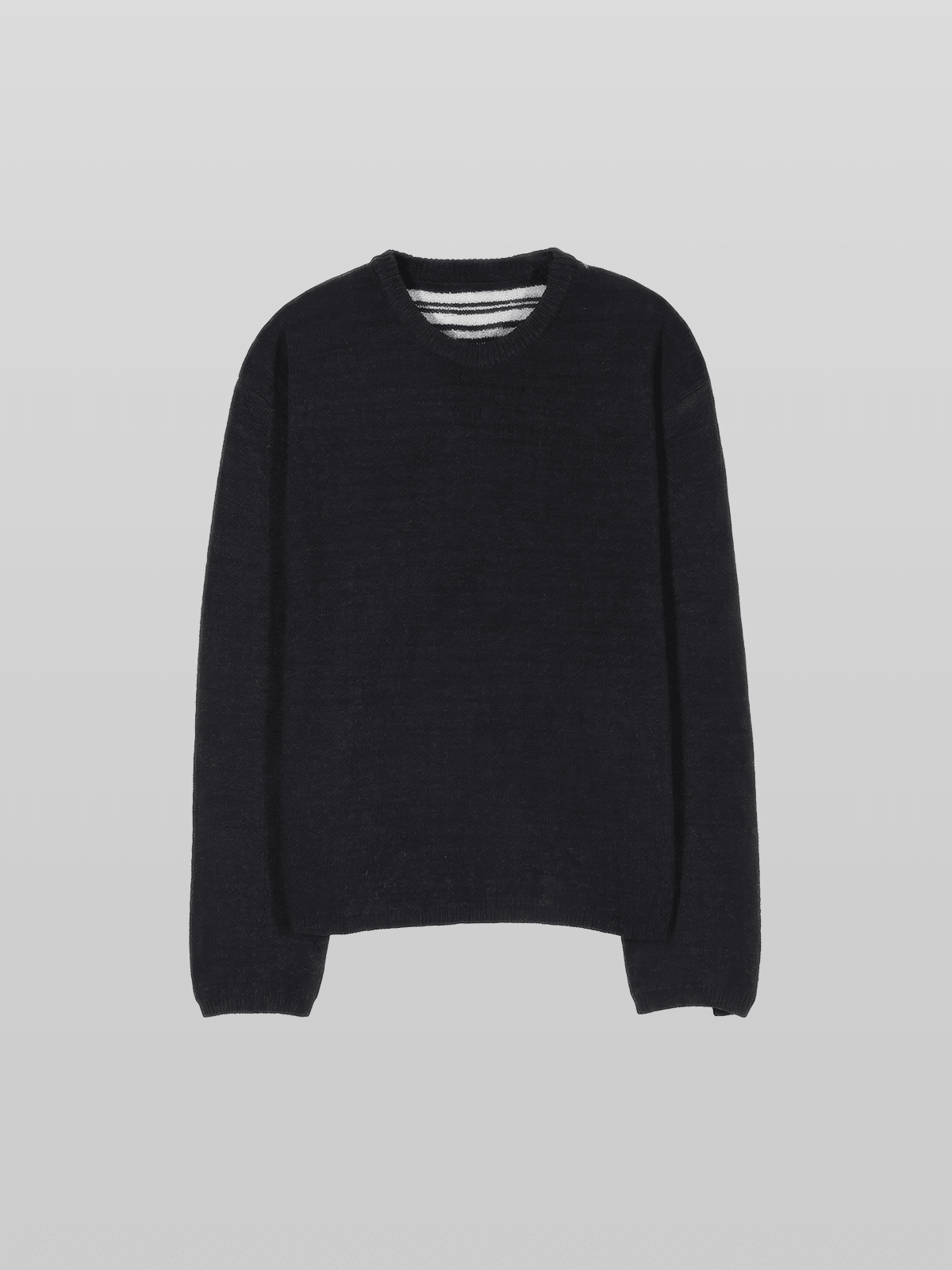Reversible Wool-Blend Knit Navy