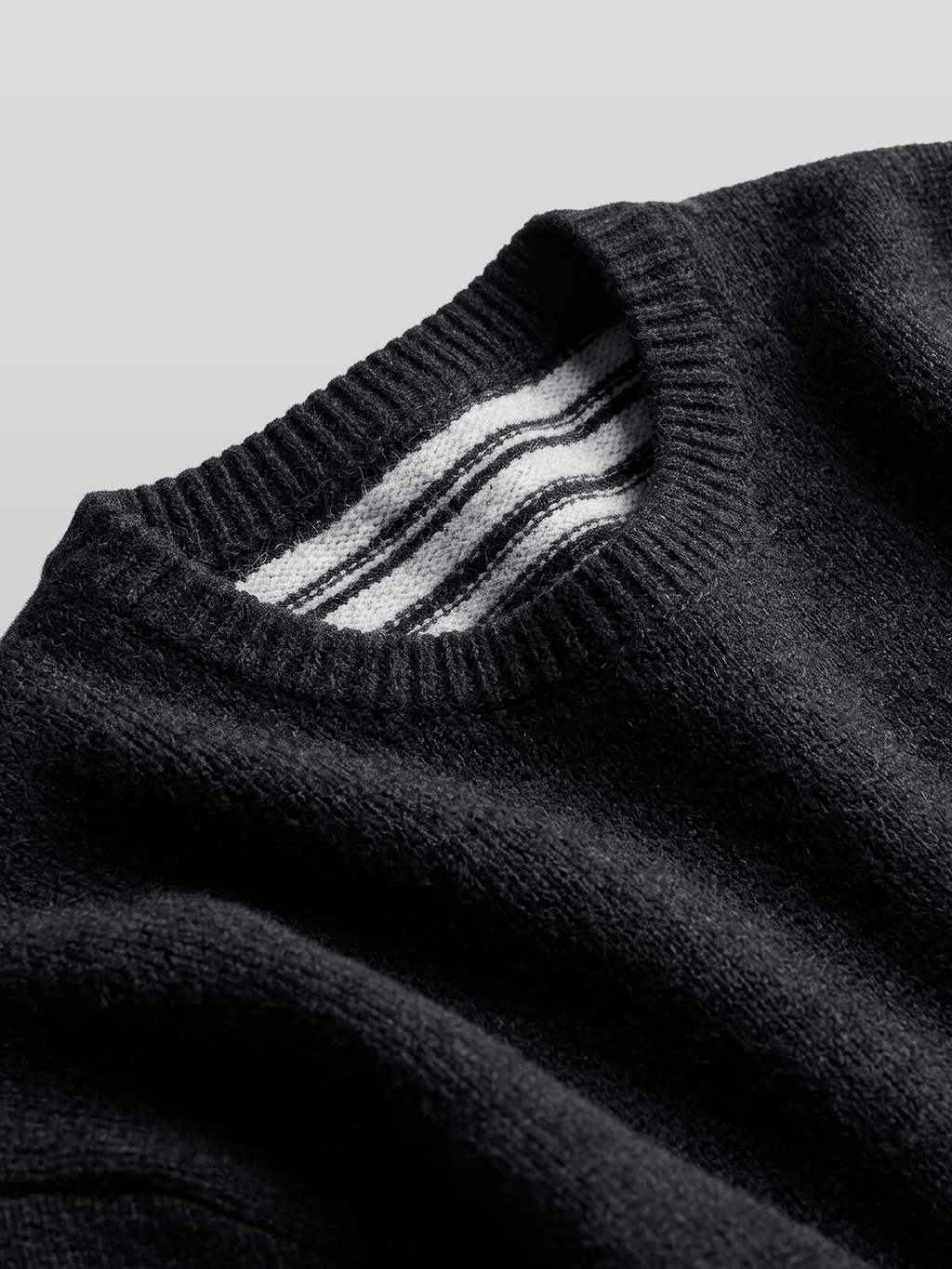 Reversible Wool-Blend Knit Navy