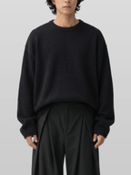 Reversible Wool-Blend Knit Navy