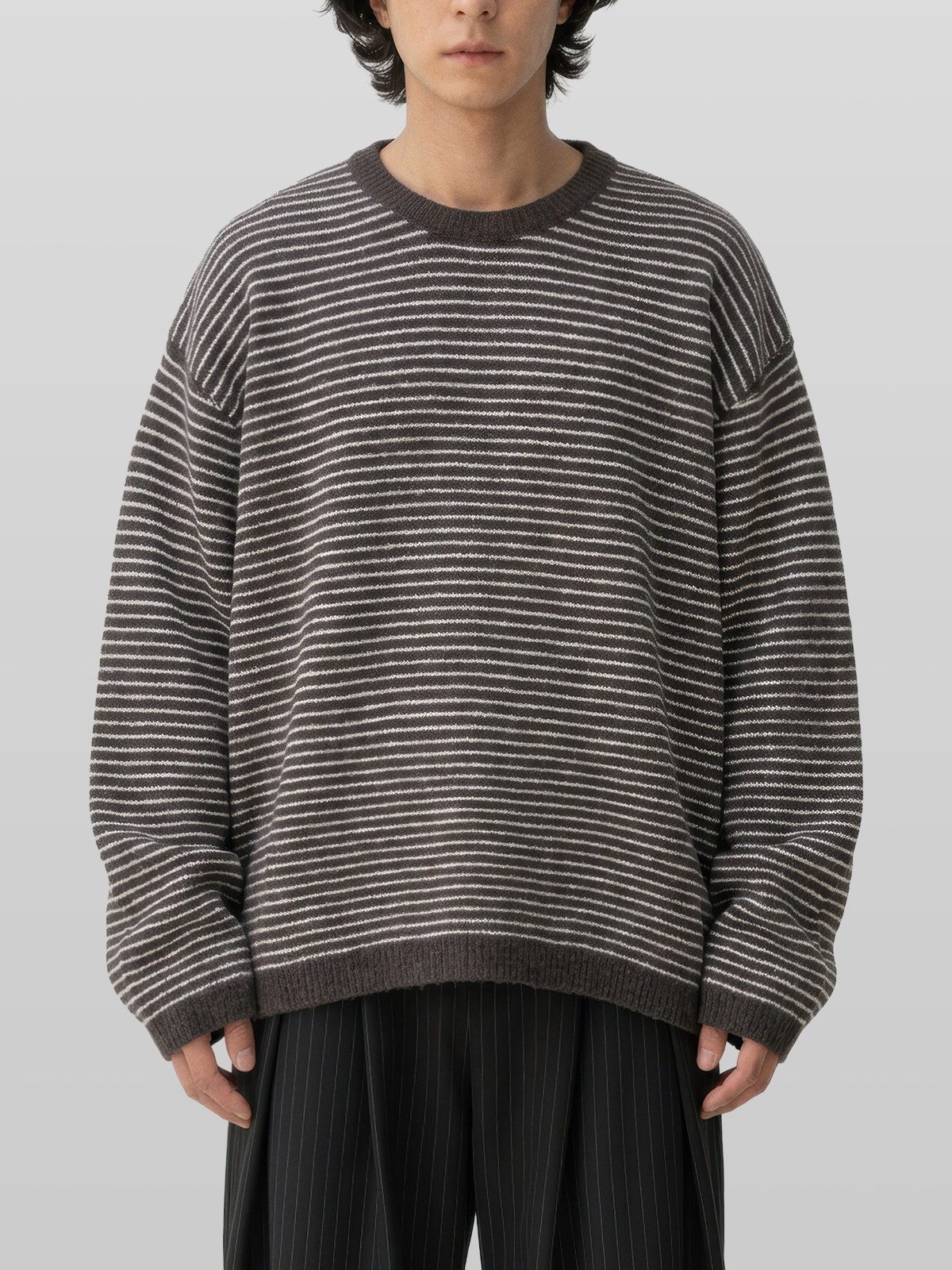 Reversible Wool-Blend Knit Navy