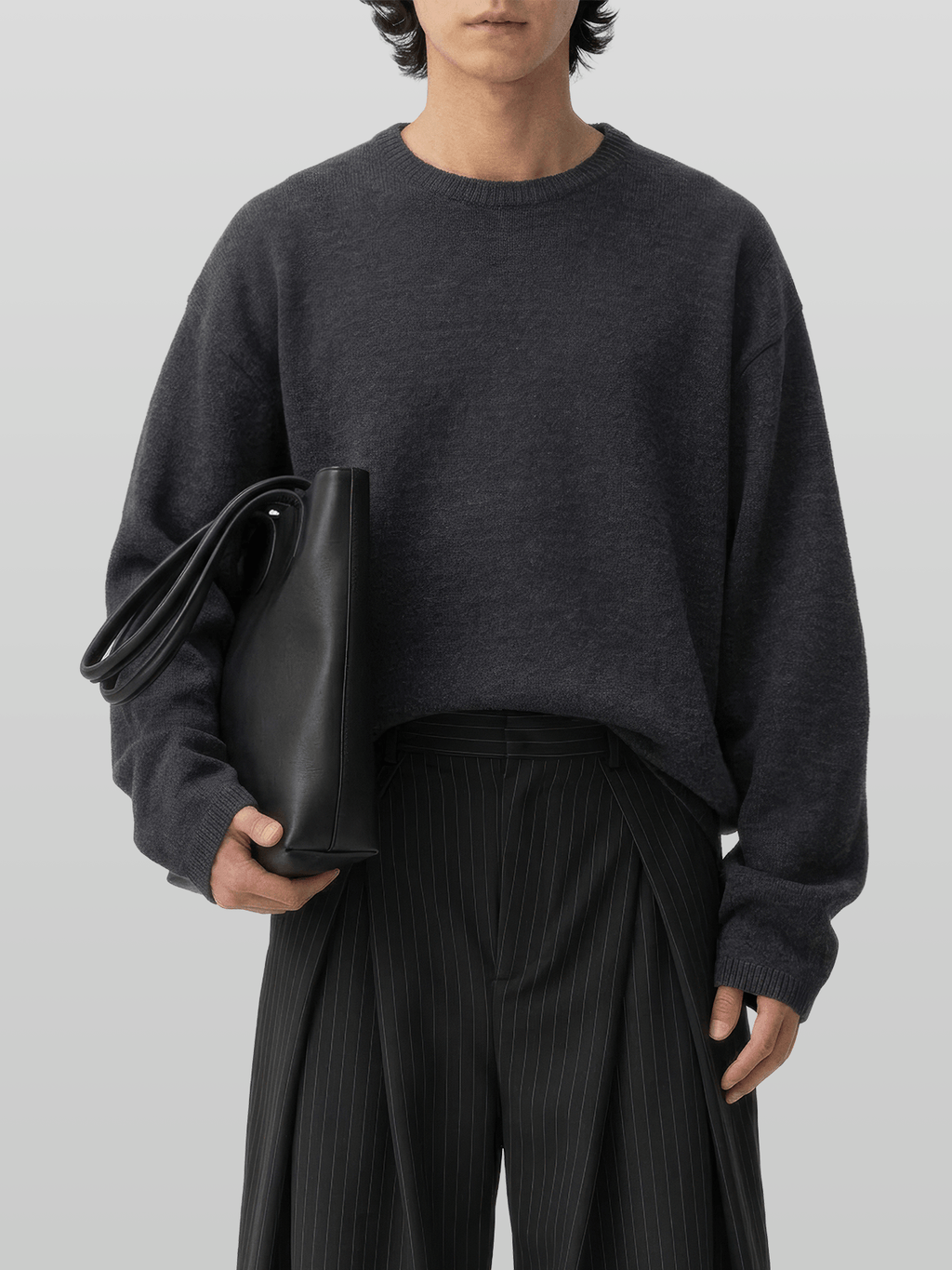 Reversible Wool-Blend Knit Navy