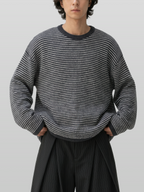Reversible Wool-Blend Knit Navy