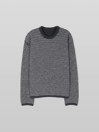 Reversible Wool-Blend Knit Navy