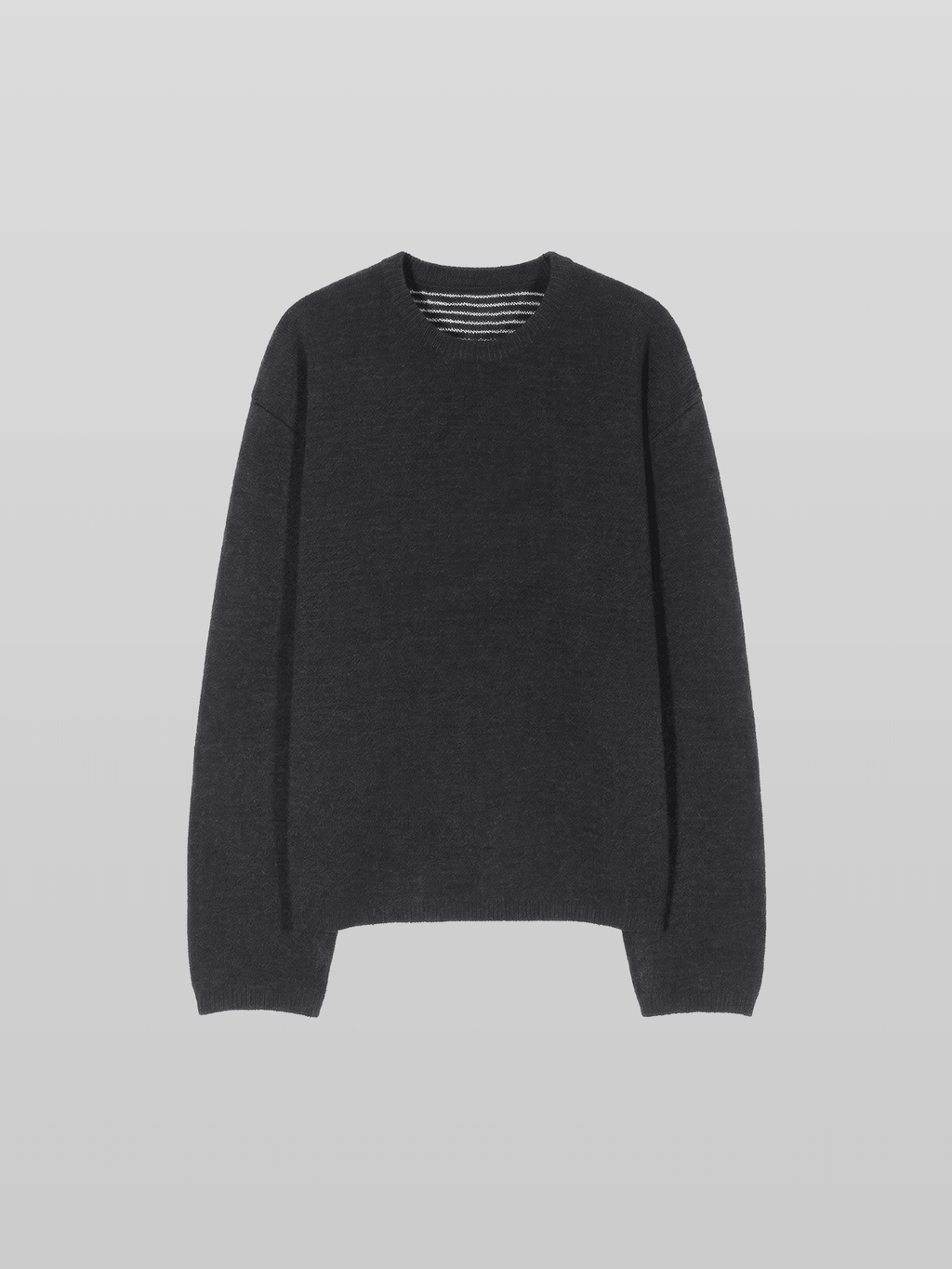 Reversible Wool-Blend Knit Navy