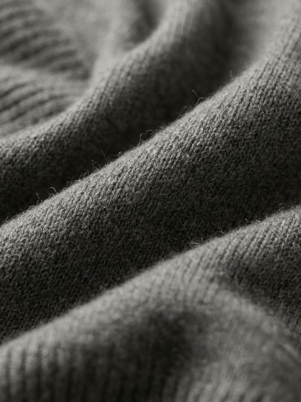 Reversible Wool-Blend Knit Navy