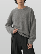 Reversible Wool-Blend Knit Navy