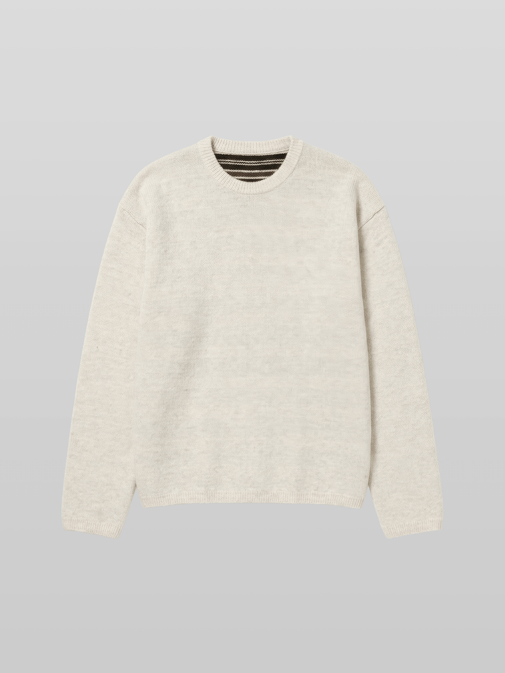 Reversible Wool-Blend Knit Navy