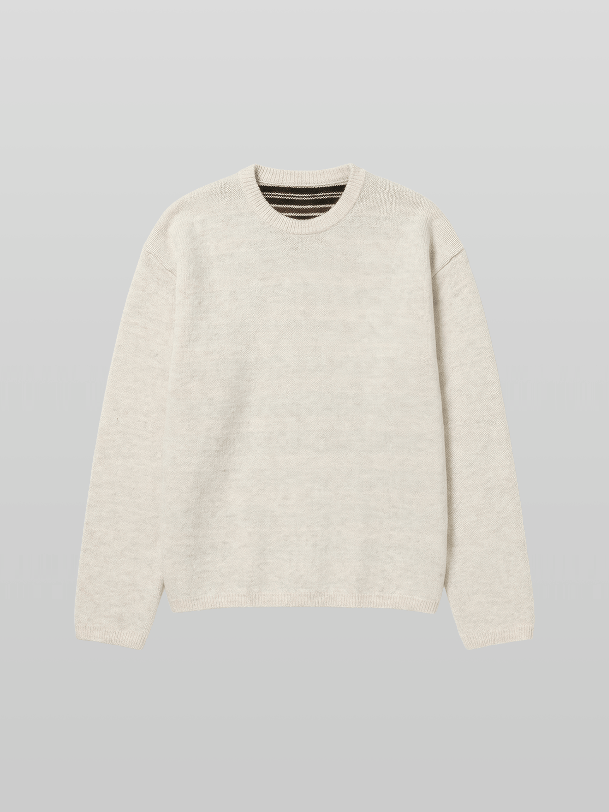 Reversible Wool-Blend Knit Navy