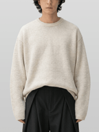 Reversible Wool-Blend Knit Navy