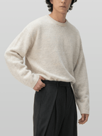 Reversible Wool-Blend Knit Navy
