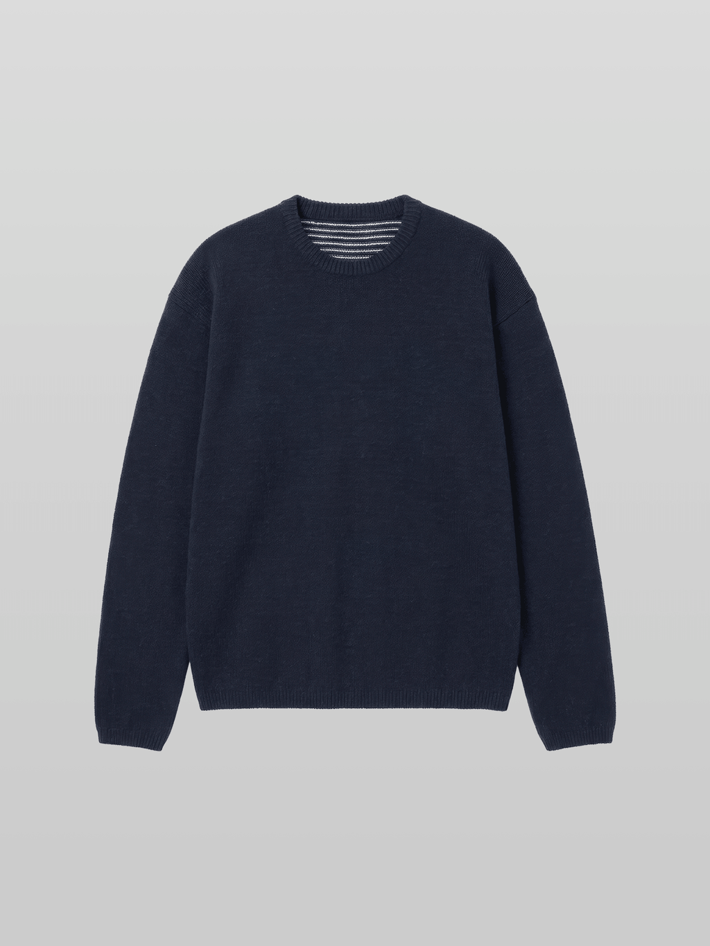 Reversible Wool-Blend Knit Navy