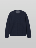 Reversible Wool-Blend Knit Navy