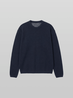 Reversible Wool-Blend Knit Navy