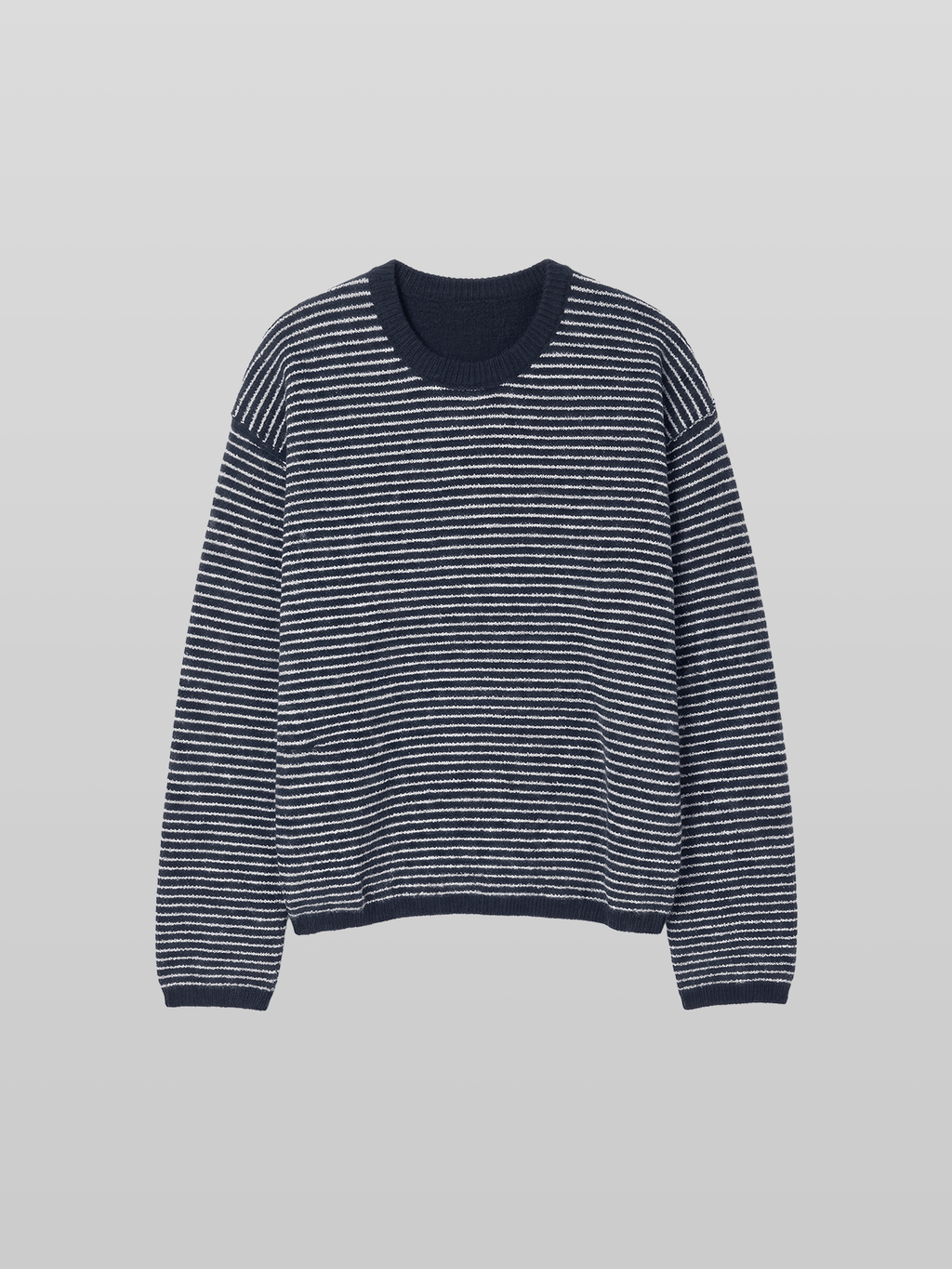 Reversible Wool-Blend Knit Navy