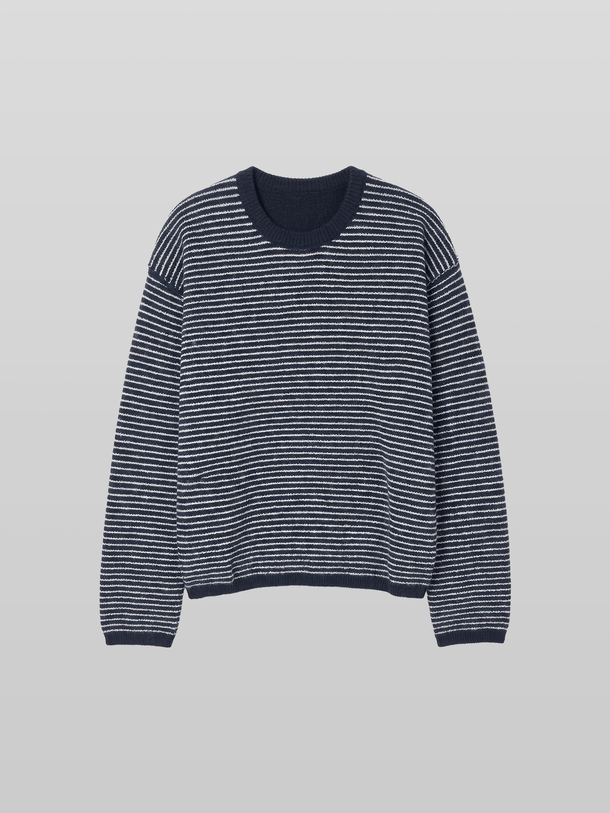 Reversible Wool-Blend Knit Navy