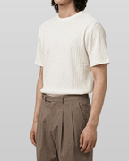 Ribbed Short-Sleeve T-Shirt