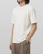 Ribbed Short-Sleeve T-Shirt