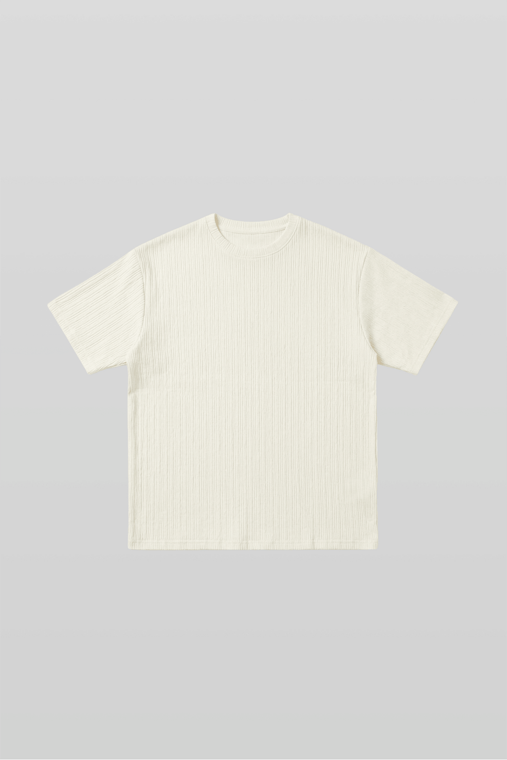 Ribbed Short-Sleeve T-Shirt