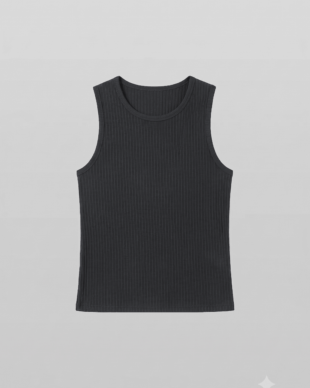Ribbed Tank Top Black