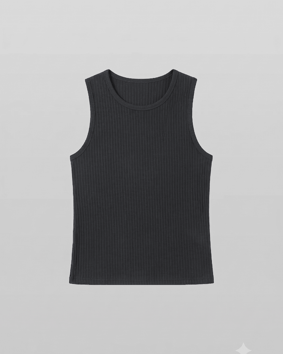 Ribbed Tank Top Black