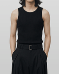 Ribbed Tank Top Black