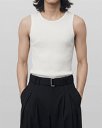 Ribbed Tank Top White