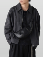 Mini Shoulder Bag Black front - cleanfit minimal - UNPROVEN