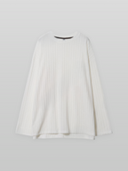 Knit T-Shirt Ivory front - cleanfit minimal - UNPROVEN