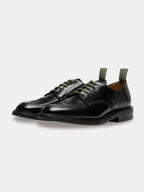 Sanders Military Broad Arrow Apron Derby Shoes 2503B black – Front view | british heritage / refined craftsmanship | UNPROVEN