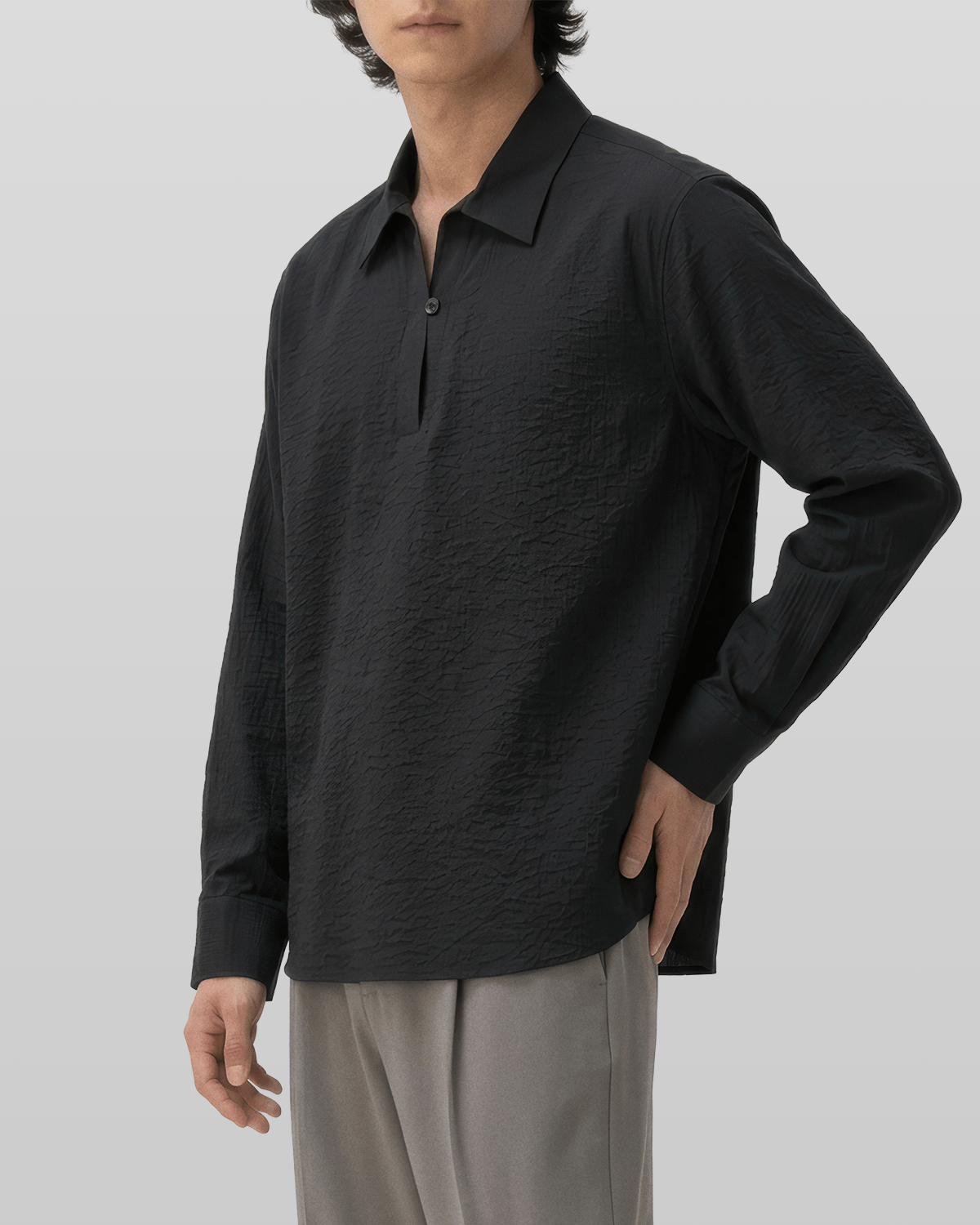 Seersucker Pullover Shirt