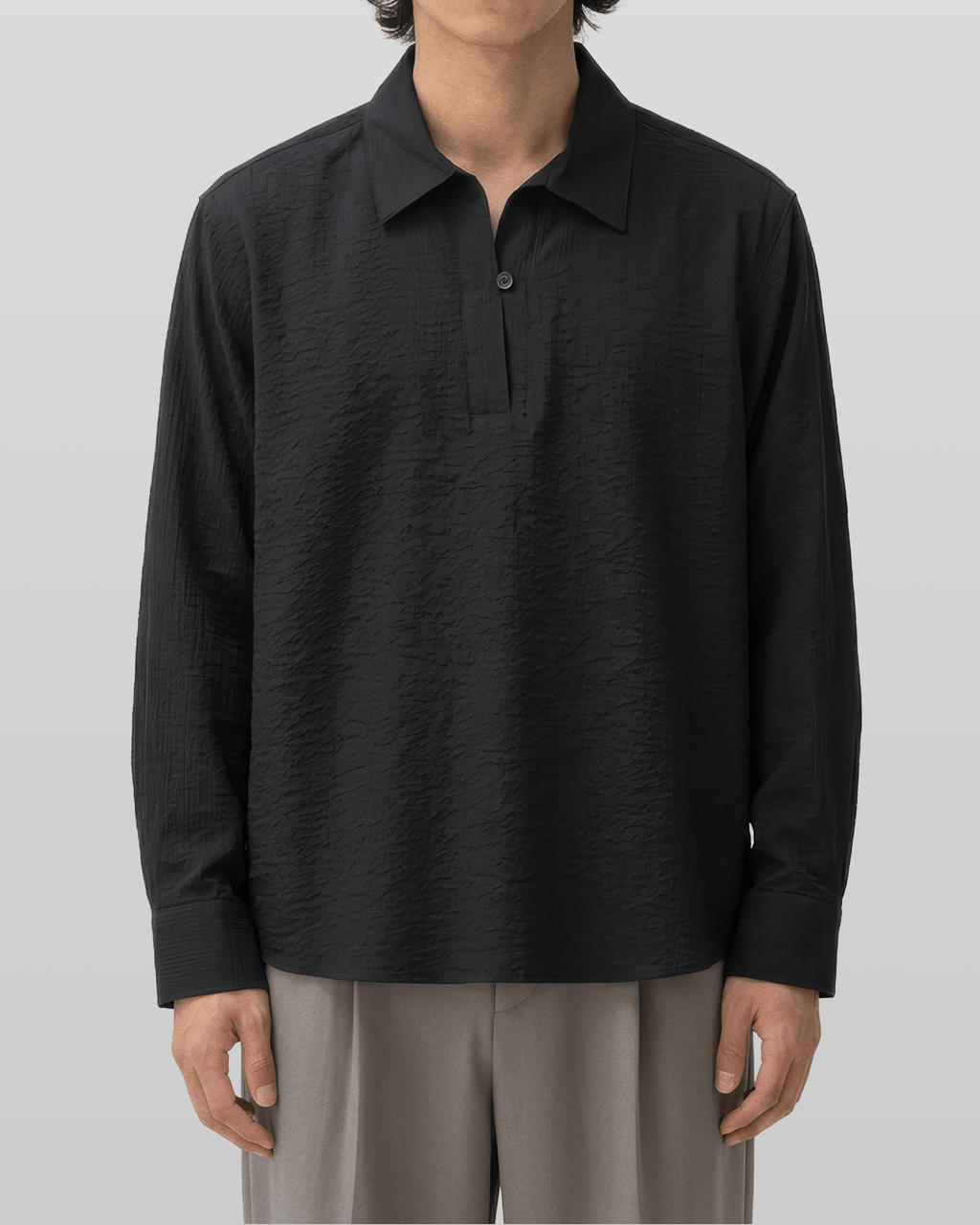 Seersucker Pullover Shirt