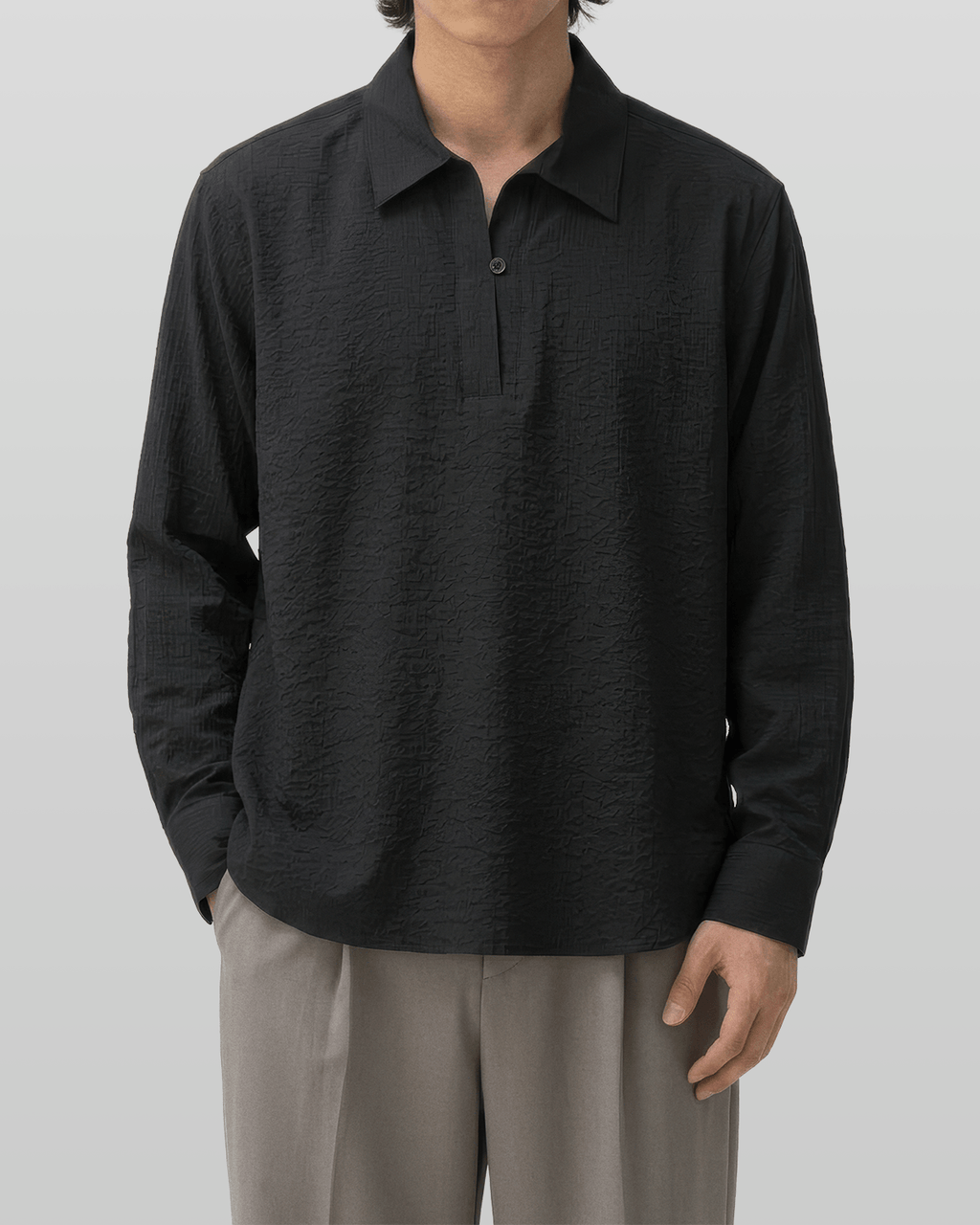 Seersucker Pullover Shirt