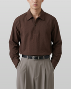 Seersucker Pullover Shirt