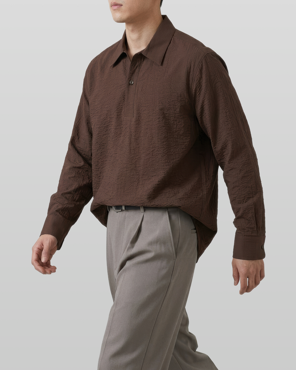 Seersucker Pullover Shirt