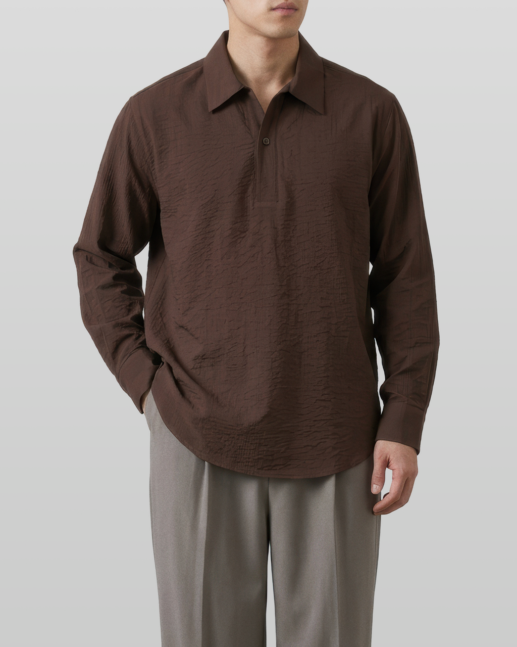 Seersucker Pullover Shirt