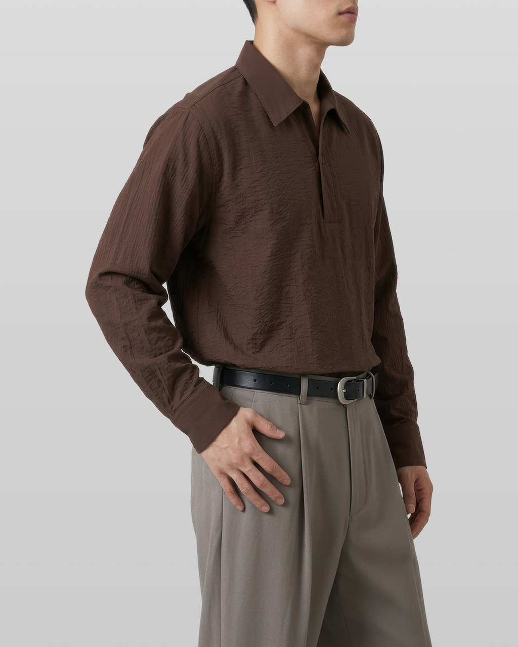 Seersucker Pullover Shirt