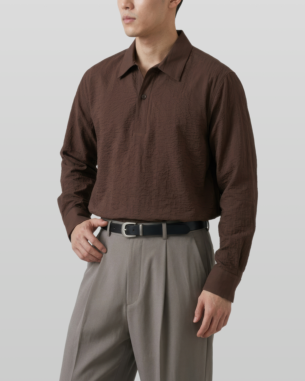 Seersucker Pullover Shirt
