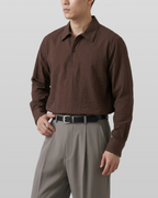 Seersucker Pullover Shirt