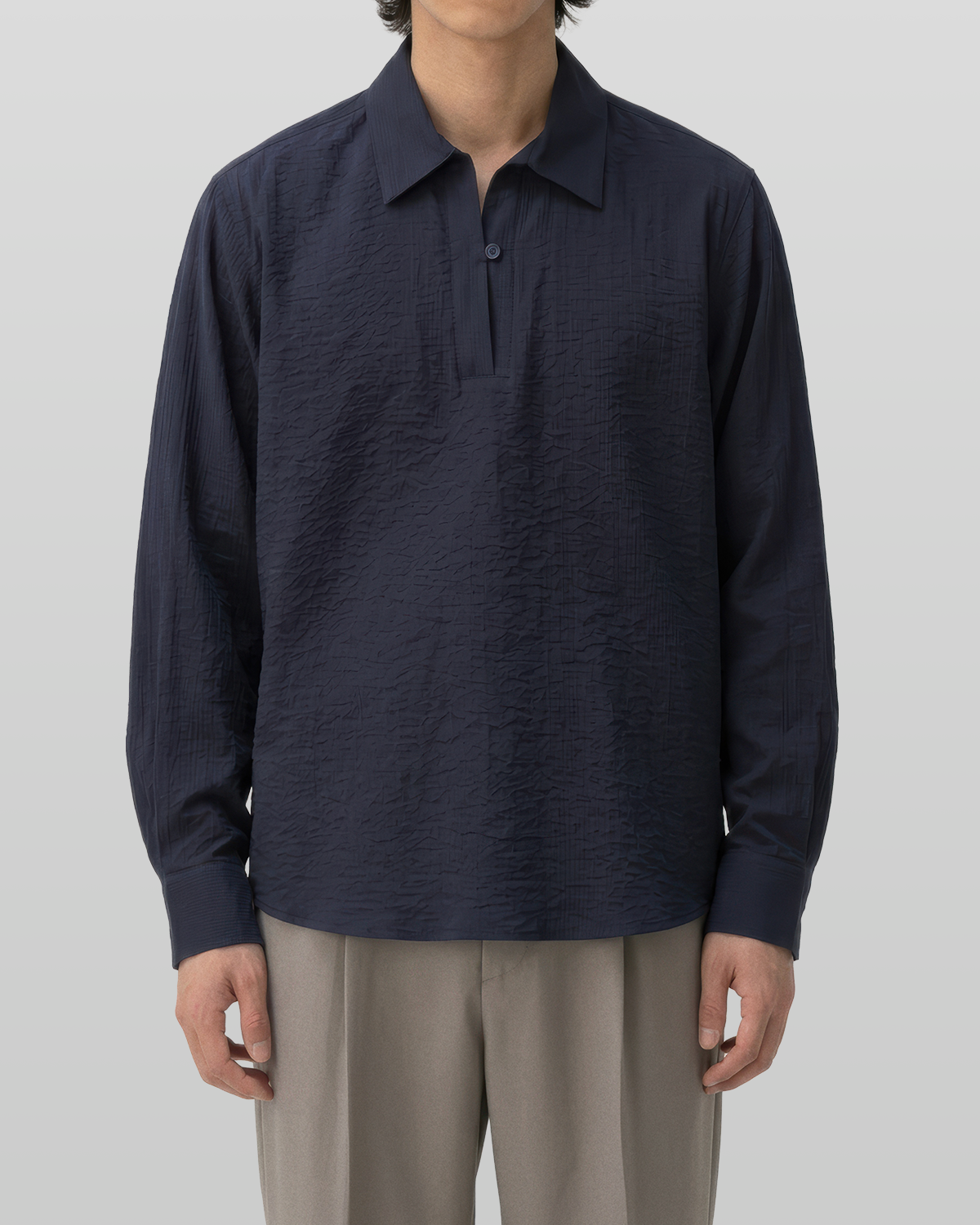 Seersucker Pullover Shirt