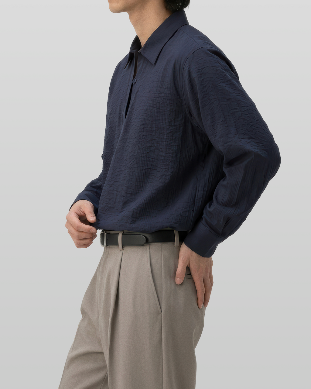 Seersucker Pullover Shirt